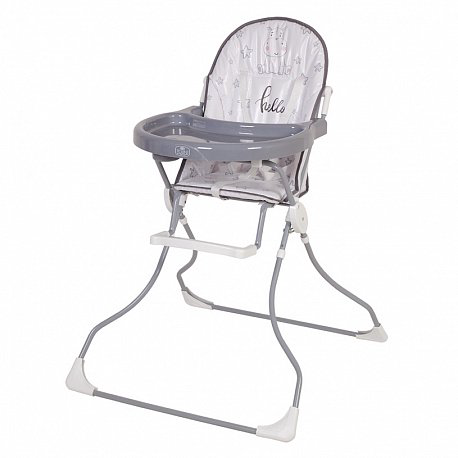 Стульчик для кормления Polini kids 152 Бегемотик Grey купить,NaN