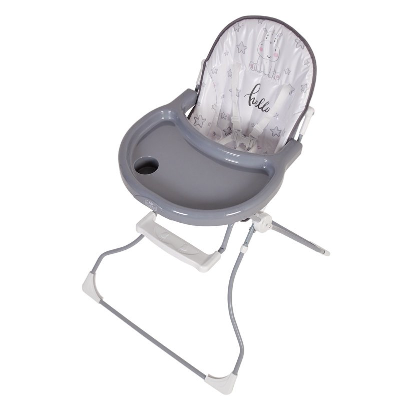 Стульчик для кормления Polini kids 152 Бегемотик Grey купить,NaN