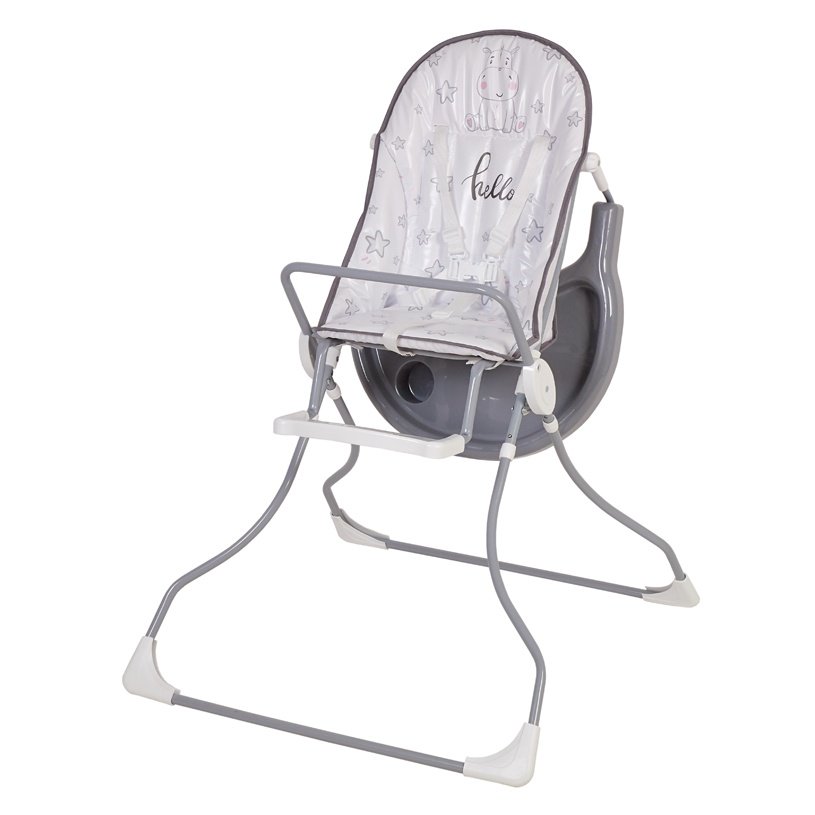 Стульчик для кормления Polini kids 152 Бегемотик Grey купить,NaN