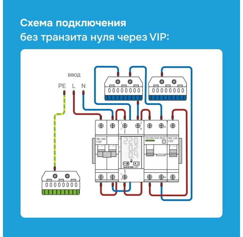WELROK реле контроля напряжения AC 220 В 40 А, кол-во фаз : 1 купить,25994