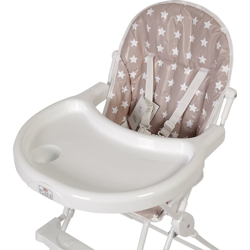 Стульчик для кормления Polini kids 152 Звезды Macchiato white купить,NaN