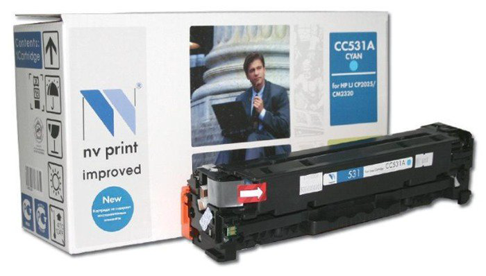 Картридж NV Print CC531A Cyan голубой купить,NaN
