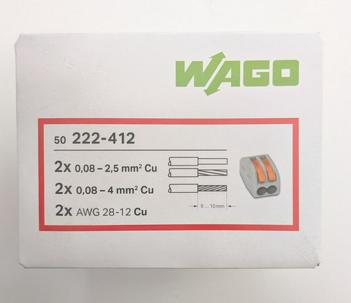 Клемма Набор клемм WAGO 222-412 от 0.08 до 4 кв.мм, 50 шт
