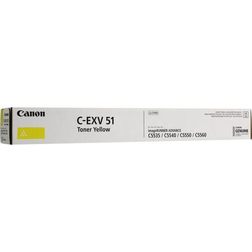 Тонер-картридж Canon C-EXV 51 Yellow желтый купить,NaN