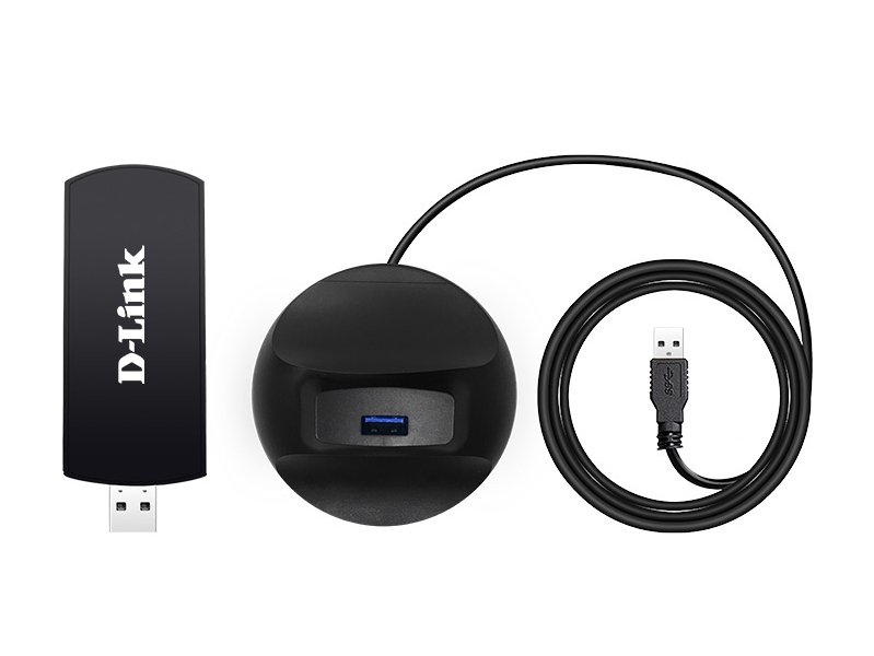 USB адаптер D-Link DWA-192-RU-B1A черный