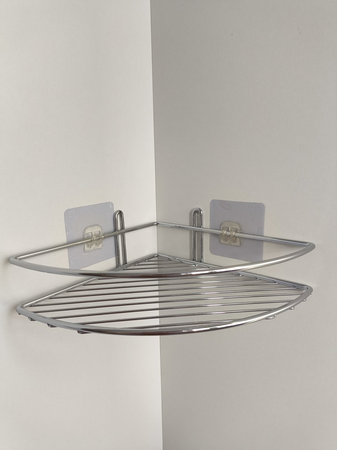 Полка для ванной П0001959 угловая Классик 1 ярус ProfFero, хром/лак