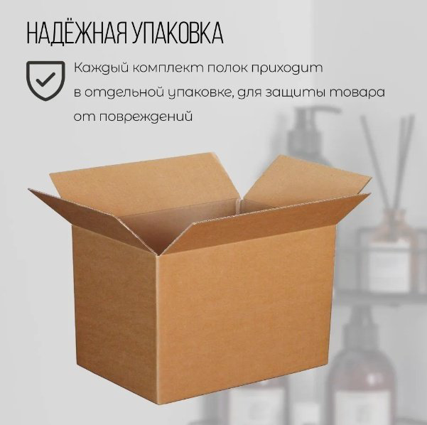 Полка для ванной С0002065 с вешалками, хром ProfFero купить,NaN