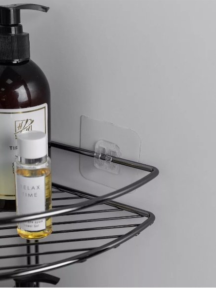 Полка для ванной черный никель П00000891 ProfFero, 3 яруса, 1 шт.