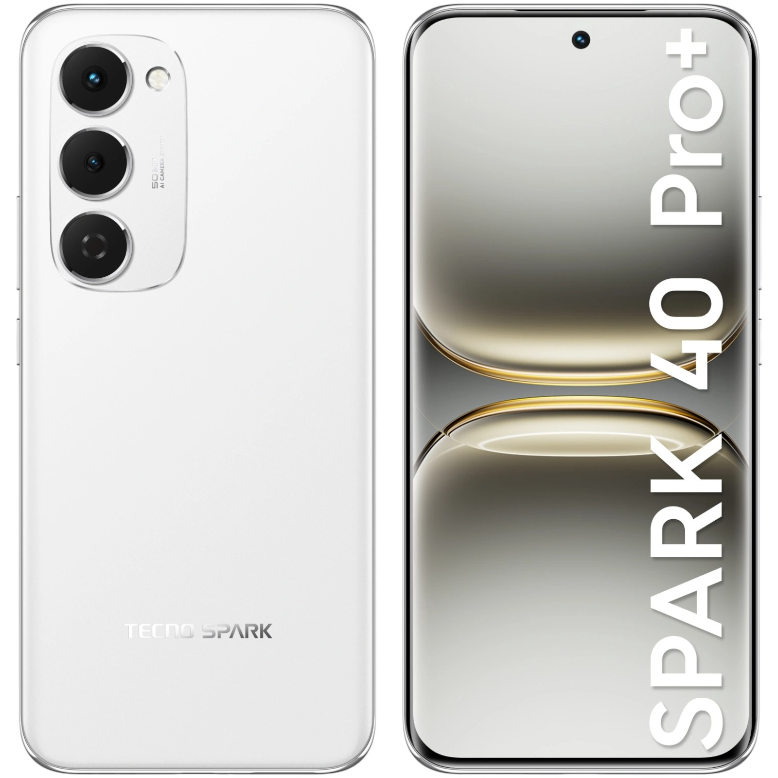 Смартфон Tecno Spark 40 Pro+ 8/256Gb Aurora White + подарок купить,NaN