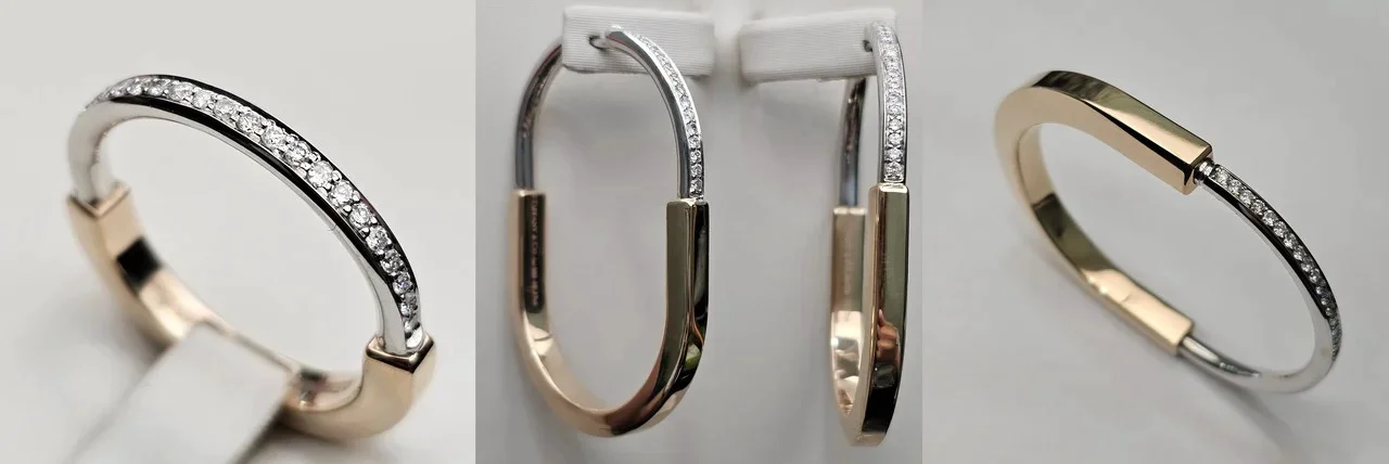 Комплект Deimantas 114120462 17,5р 0,22ct 0,37ct 1,39ct.