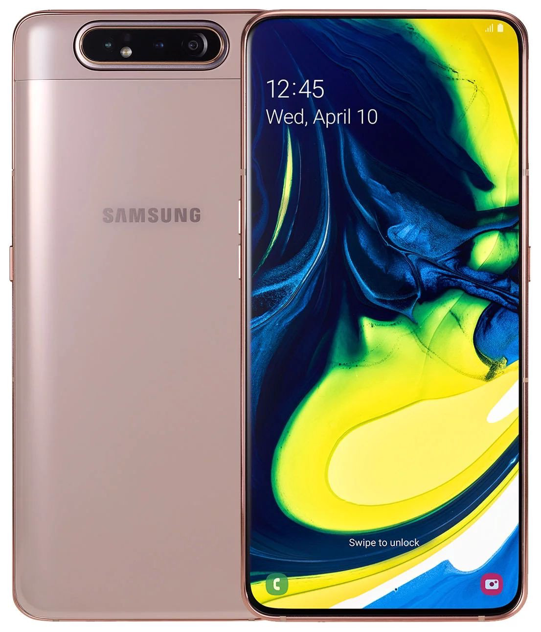 Смартфон Samsung Galaxy A80 128Gb Gold купить,NaN