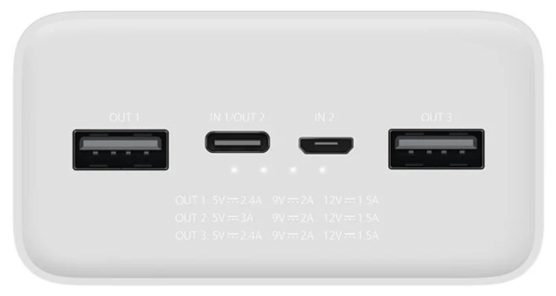 Power Bank Xiaomi Mi Power Bank 3 30000 PB3018ZM 18W White - ForteMarket Power Bank Xiaomi Mi Power Bank 3 30000 PB3018ZM 18W White купить,0