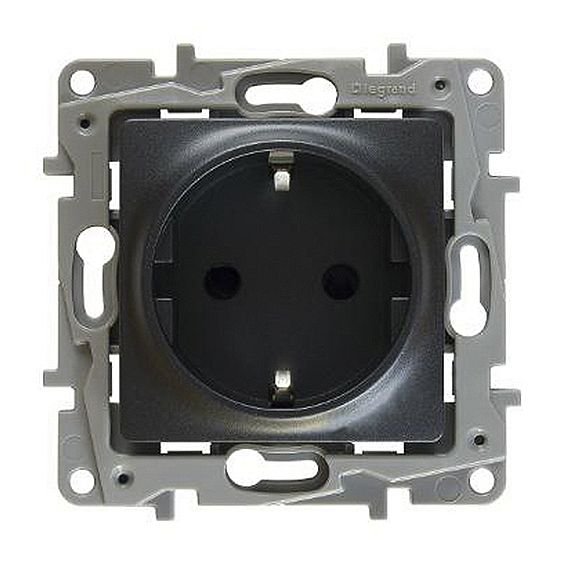 Розетка Legrand 672621 антрацит купить,NaN