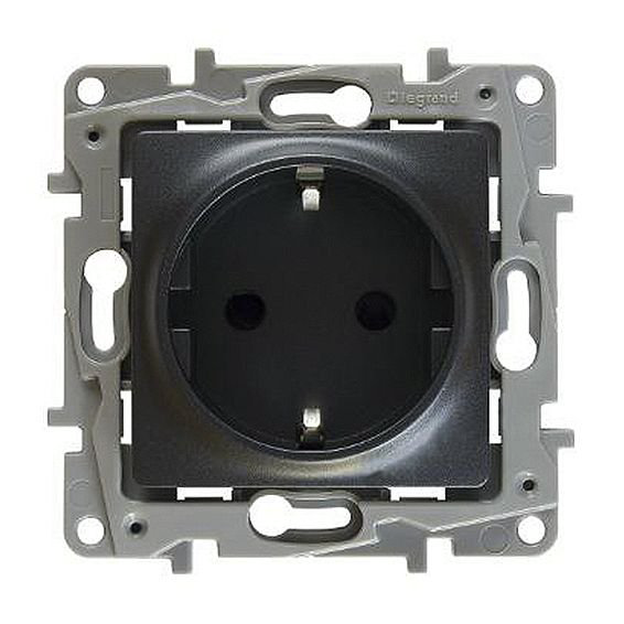 Розетка Legrand 672621 антрацит купить,NaN