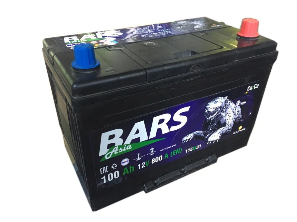  Аккумулятор Bars Asia 6СТ-100 100Ah Jis обратная полярность справа+