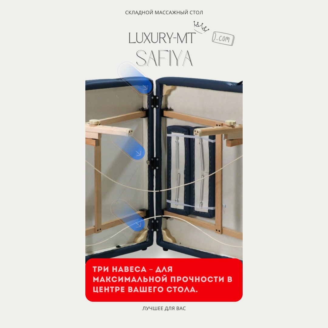 LUXURY MT Кушетка SAFIYA silver blue до 270 кг 71х184 см купить,NaN