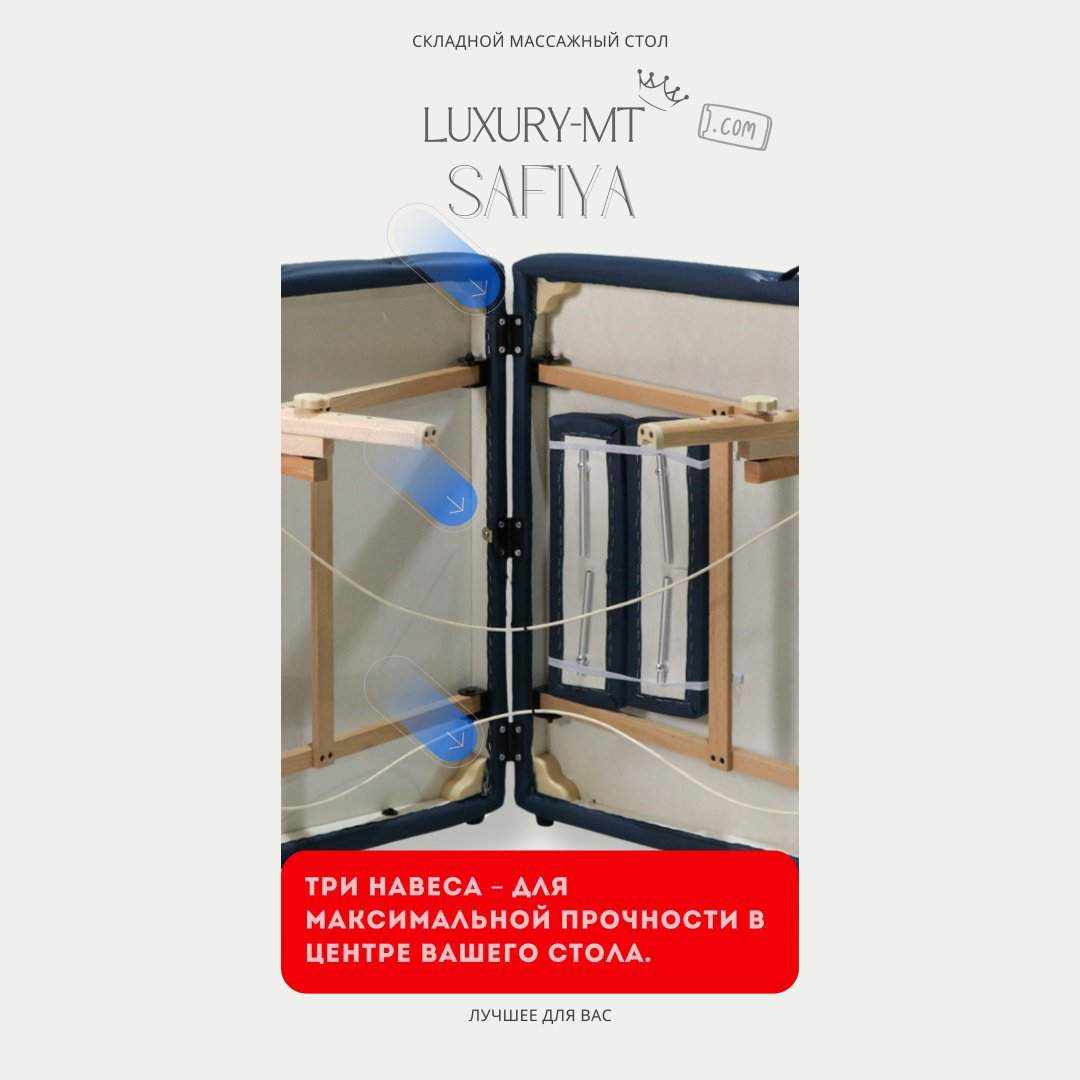 LUXURY MT Кушетка SAFIYA silver blue до 270 кг 71х184 см купить,NaN