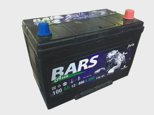  Аккумулятор Bars Asia 6СТ-100 100Ah Jis обратная полярность справа+