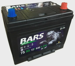 Аккумулятор Bars Azia 75Аh Jis обратная полярность справа+