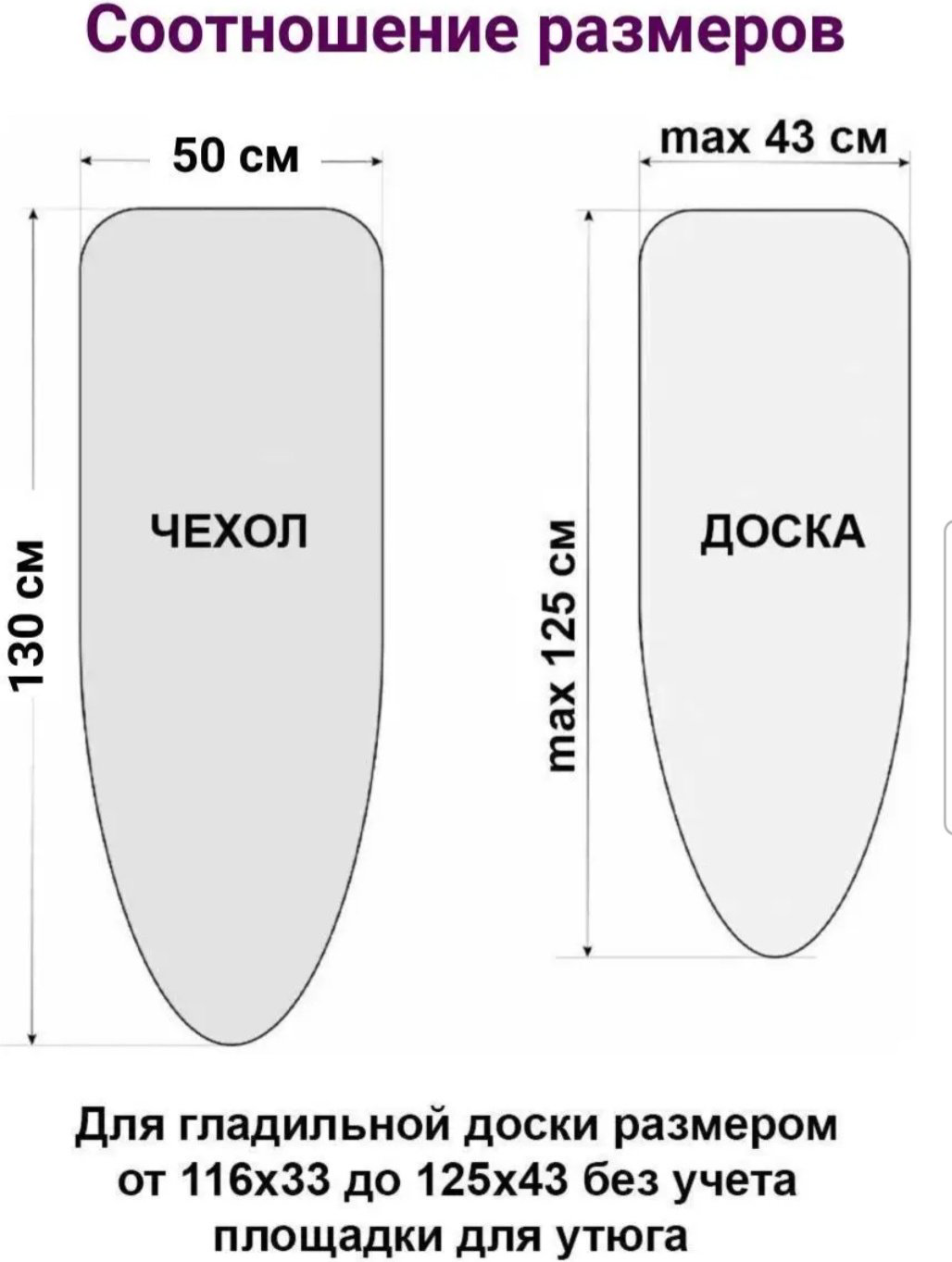 Чехол для гладильной доски 130x50 см купить,NaN