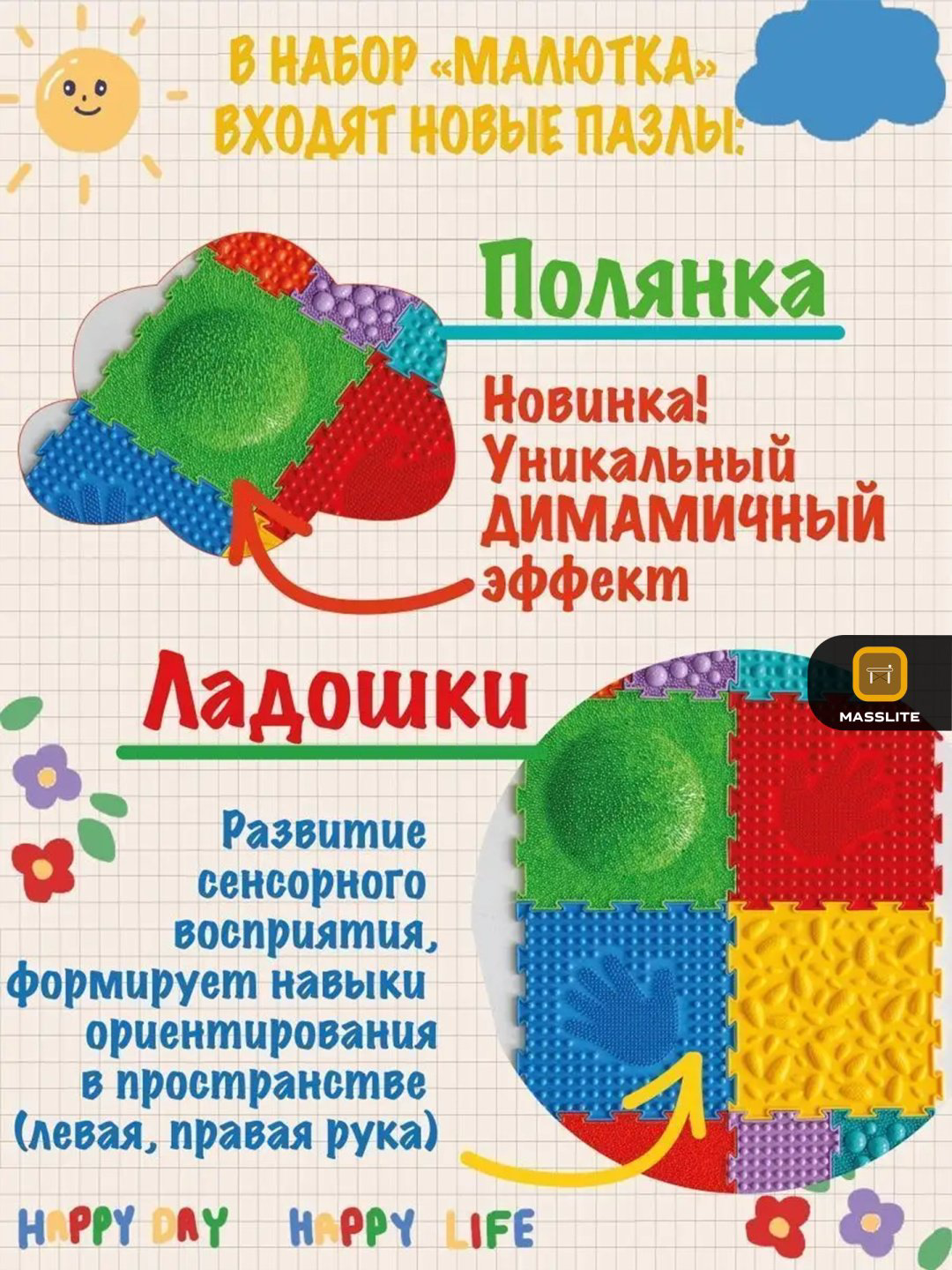 Коврик-пазл DD-000191, 25x25 см купить,NaN
