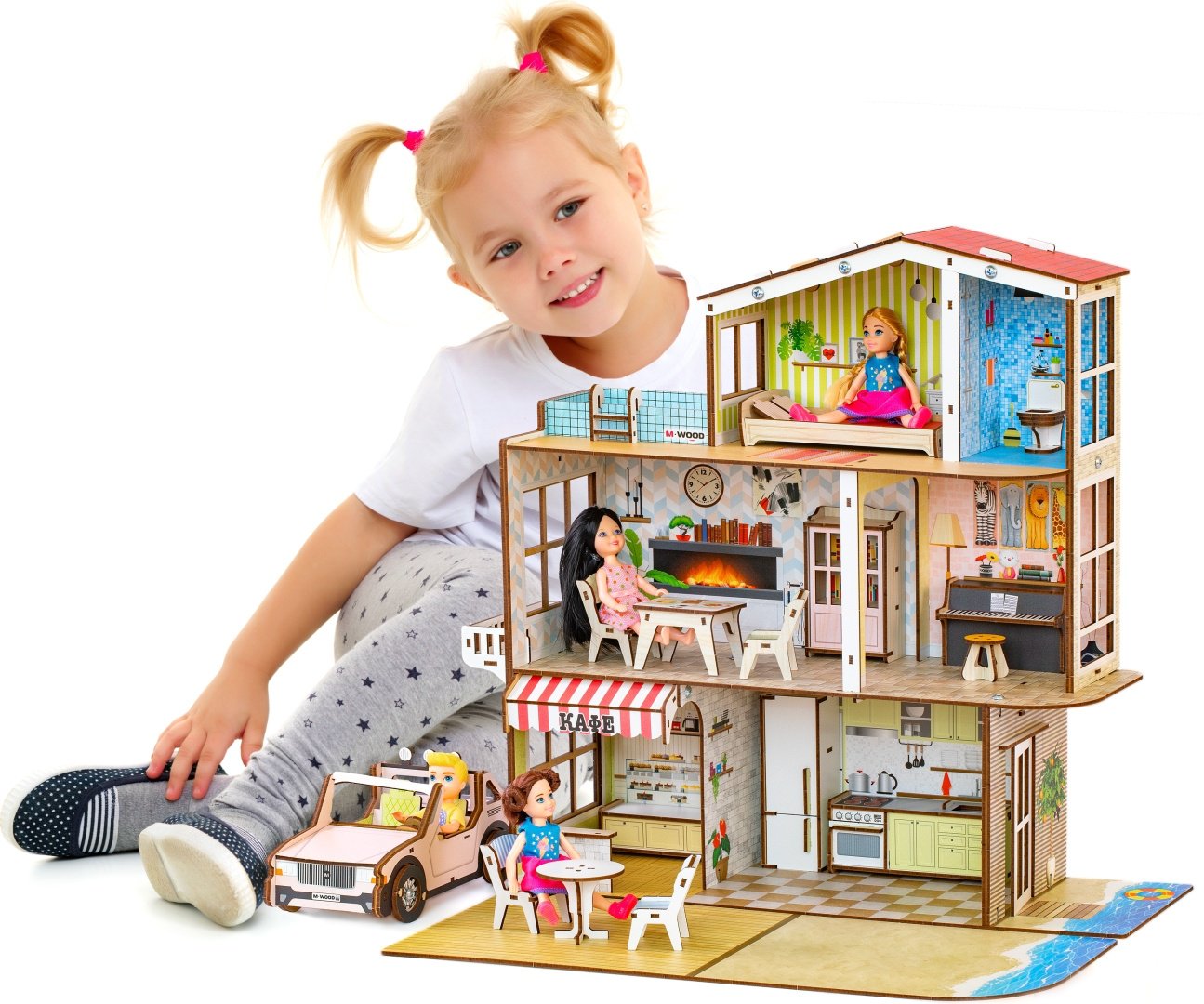 Кукольный дом M-Wood MW-3031 купить,NaN