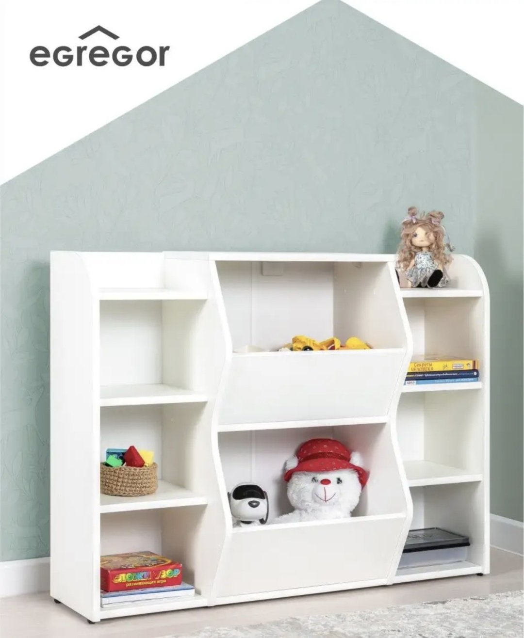 Детский стеллаж Letta 151124724, 104x32x76 см, белый