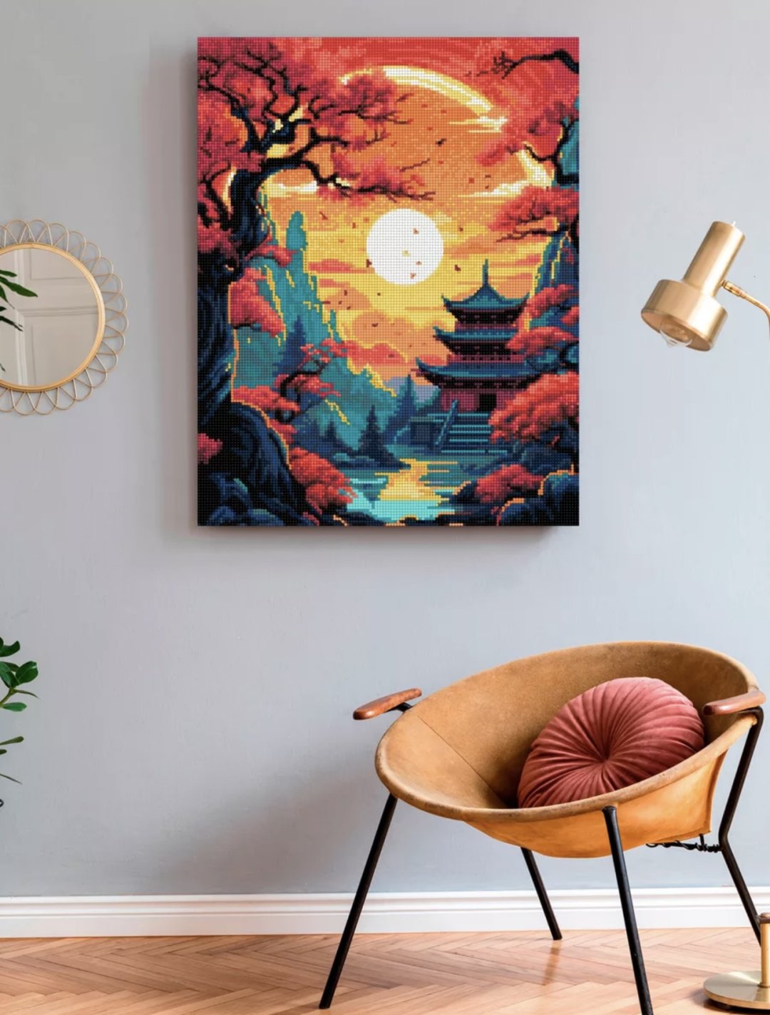 Алмазная мозаика BALMOND Багряный закат 50x40 см купить,NaN