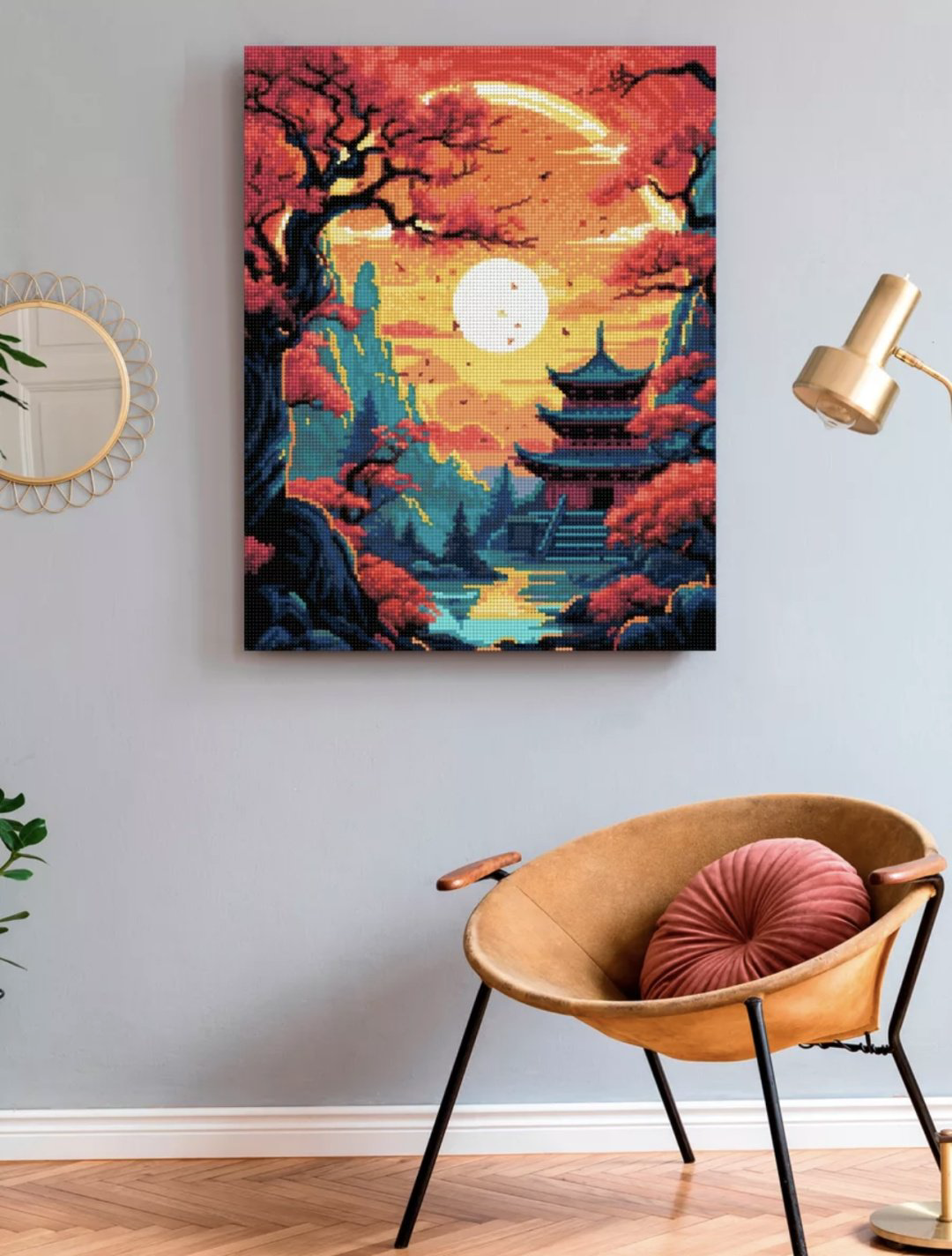 Алмазная мозаика BALMOND Багряный закат 50x40 см купить,NaN