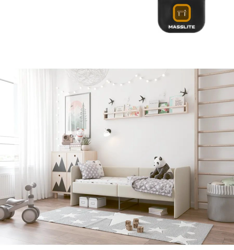Детская кровать MassLite СМ-100459, 70x160 см, бежевый купить,NaN
