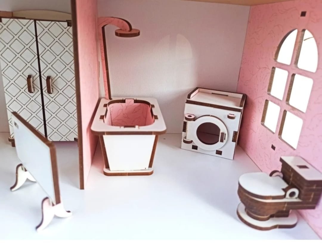 Кукольный дом Ecobaby мультиколор купить,NaN
