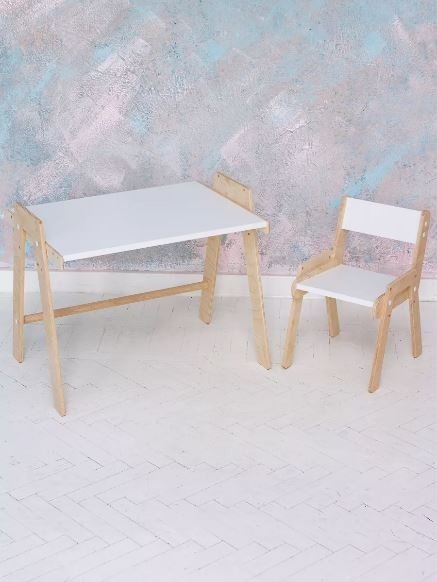 RuLes 147449059 растущая парта, 60x45x52 см, белый