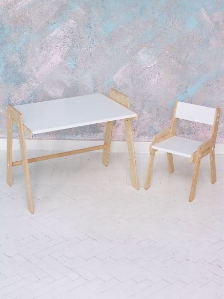 RuLes 147449059 растущая парта, 60x45x52 см, белый купить,NaN