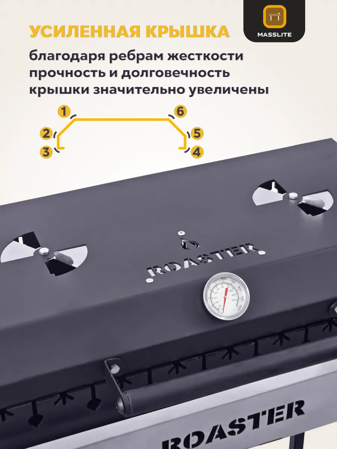 MassLite гриль-мангал DD-001175, сталь купить,NaN