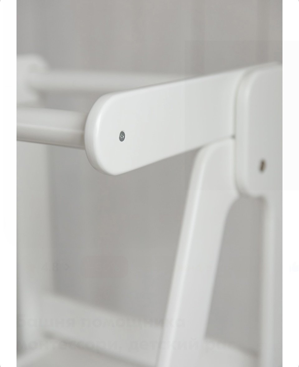 Растущий стульчик Башня Монтессори, фанера, 41x58x92 см, белый