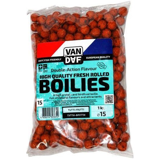 Бойлы Van Daf Тутти-фрутти 15 мм 1кг купить,NaN