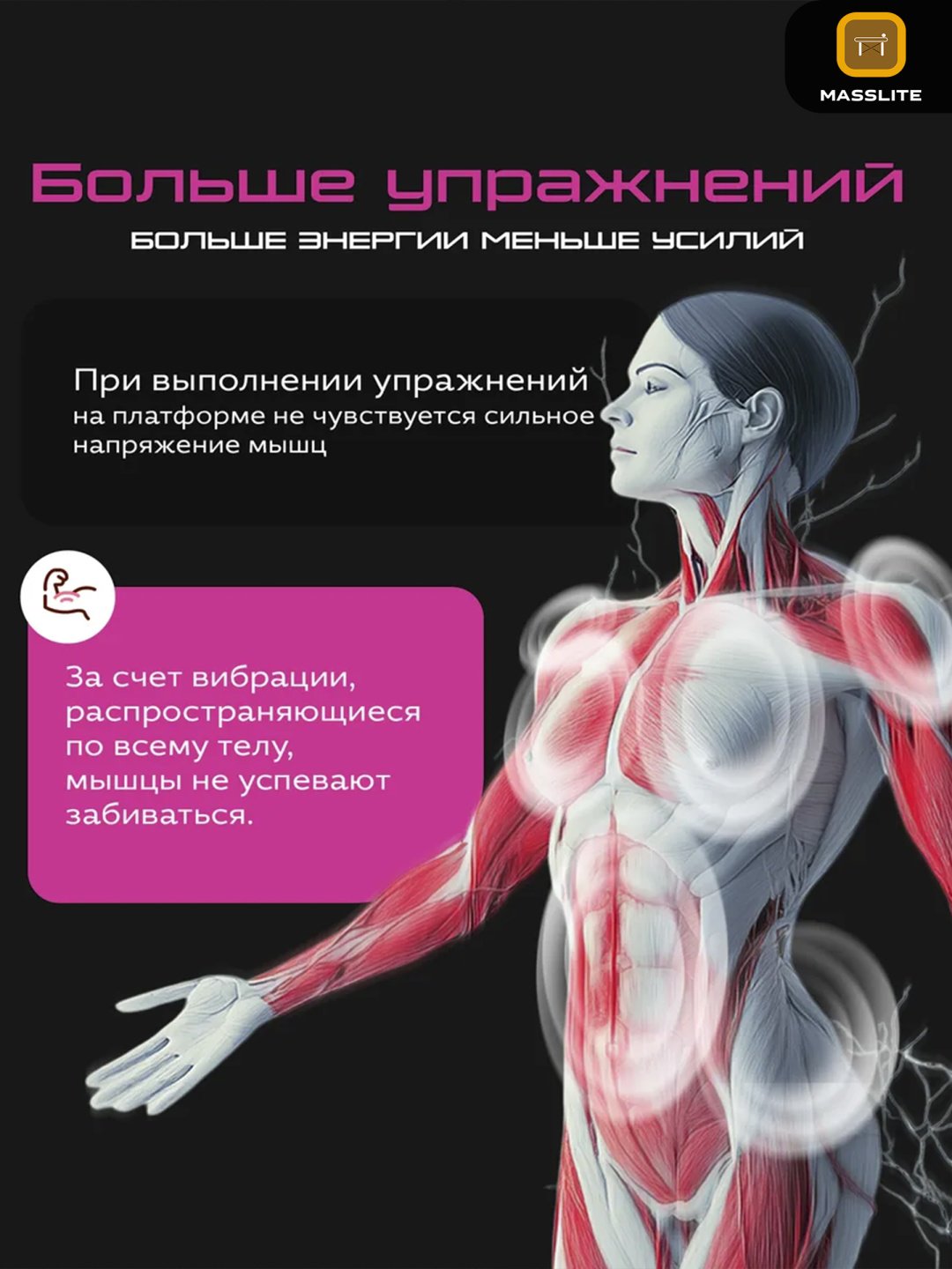 Виброплатформа MassLite горизонтальная