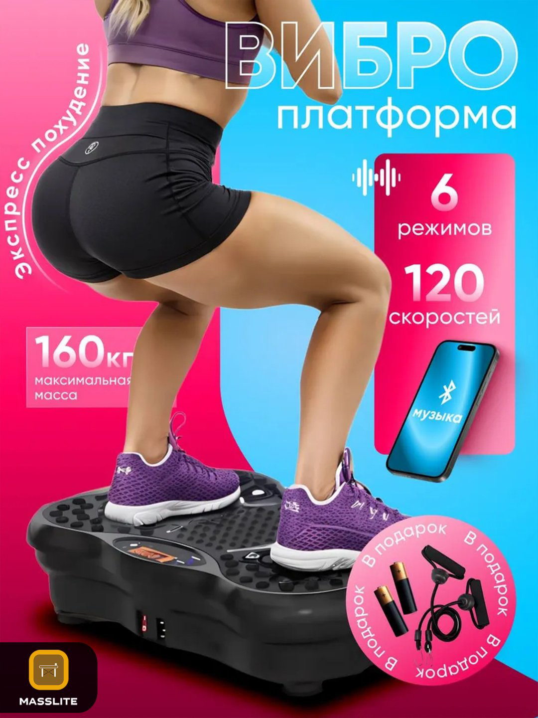 Виброплатформа MassLite горизонтальная купить,NaN