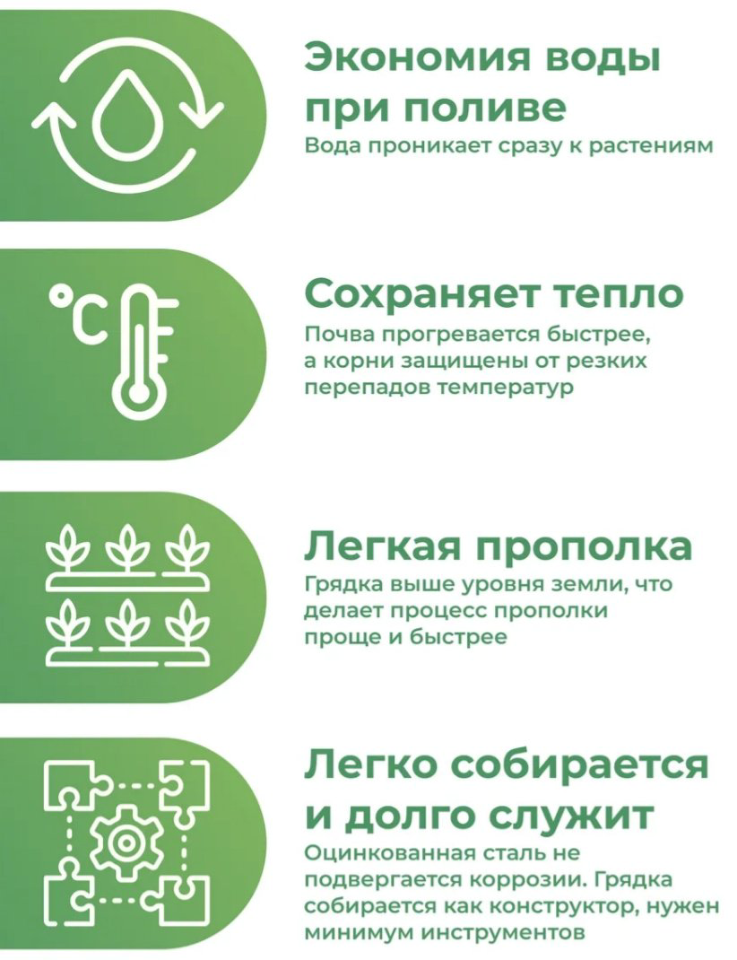 Грядка 300*100*20 серебристый купить,NaN