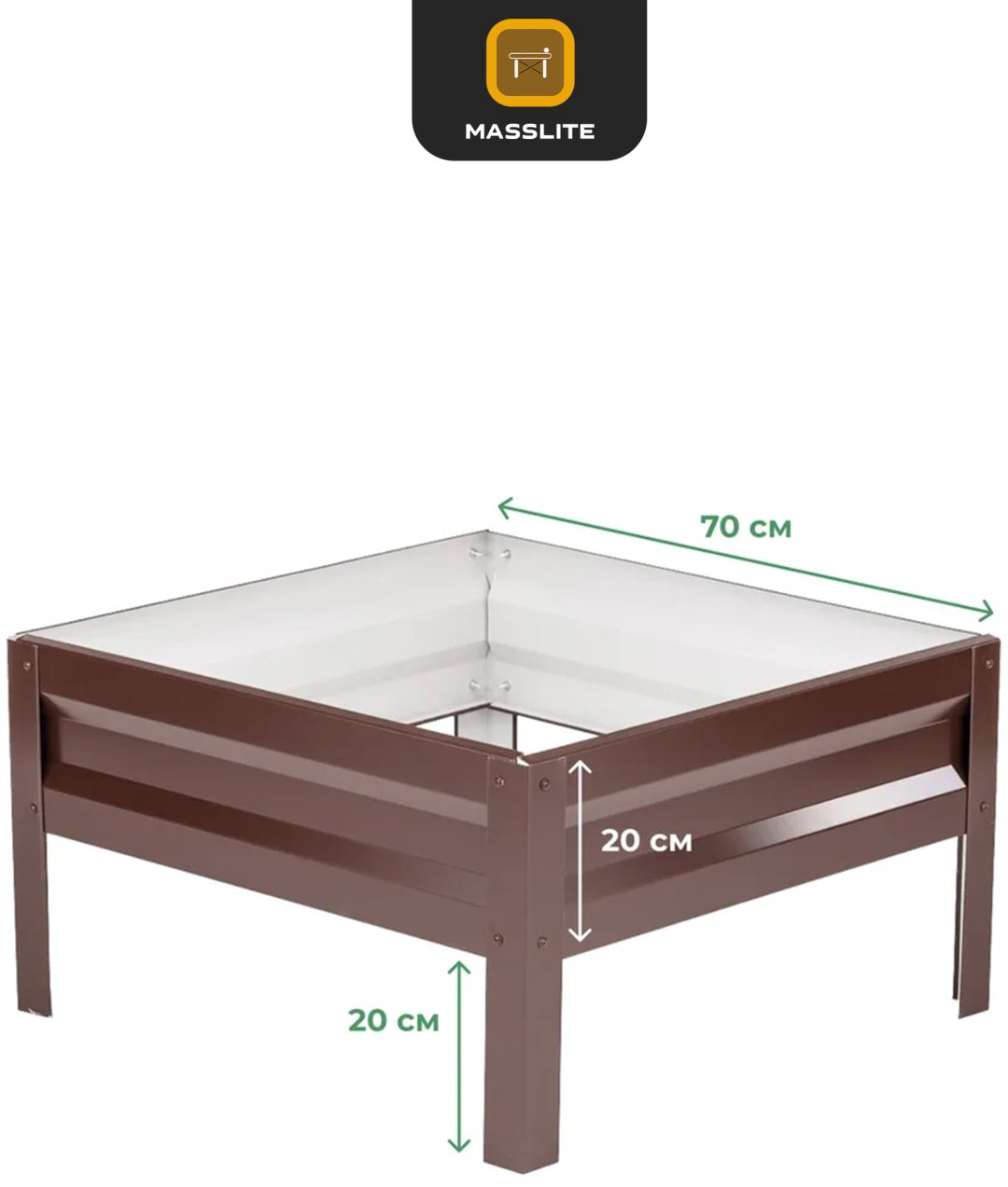 MassLite грядка DD-001497 коричневый купить,NaN