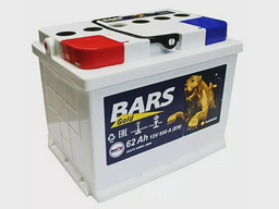 Аккумулятор Bars Gold 6СТ-62 62Аh прямая полярность слева+