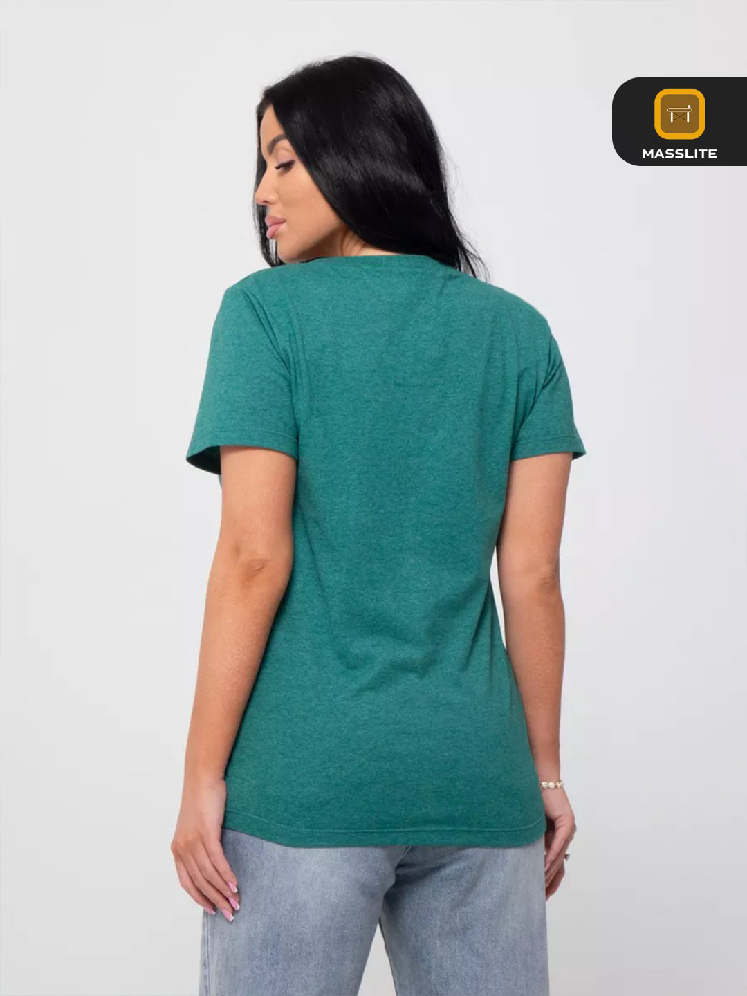 Футболка MassLite однотонный зеленый купить,NaN