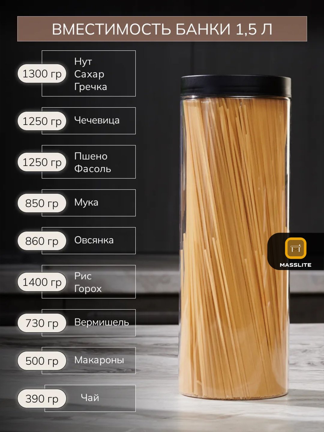 MassLite набор контейнеров DD-000682, пластик купить,NaN