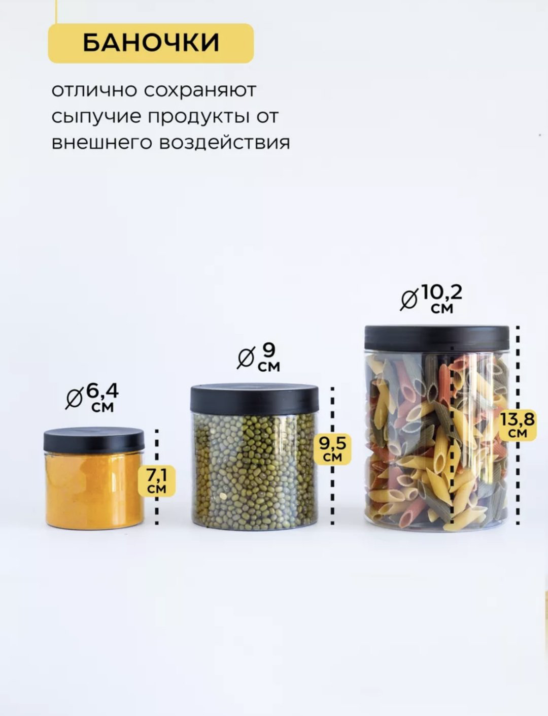 Набор контейнеров Mauris, пластик купить,NaN