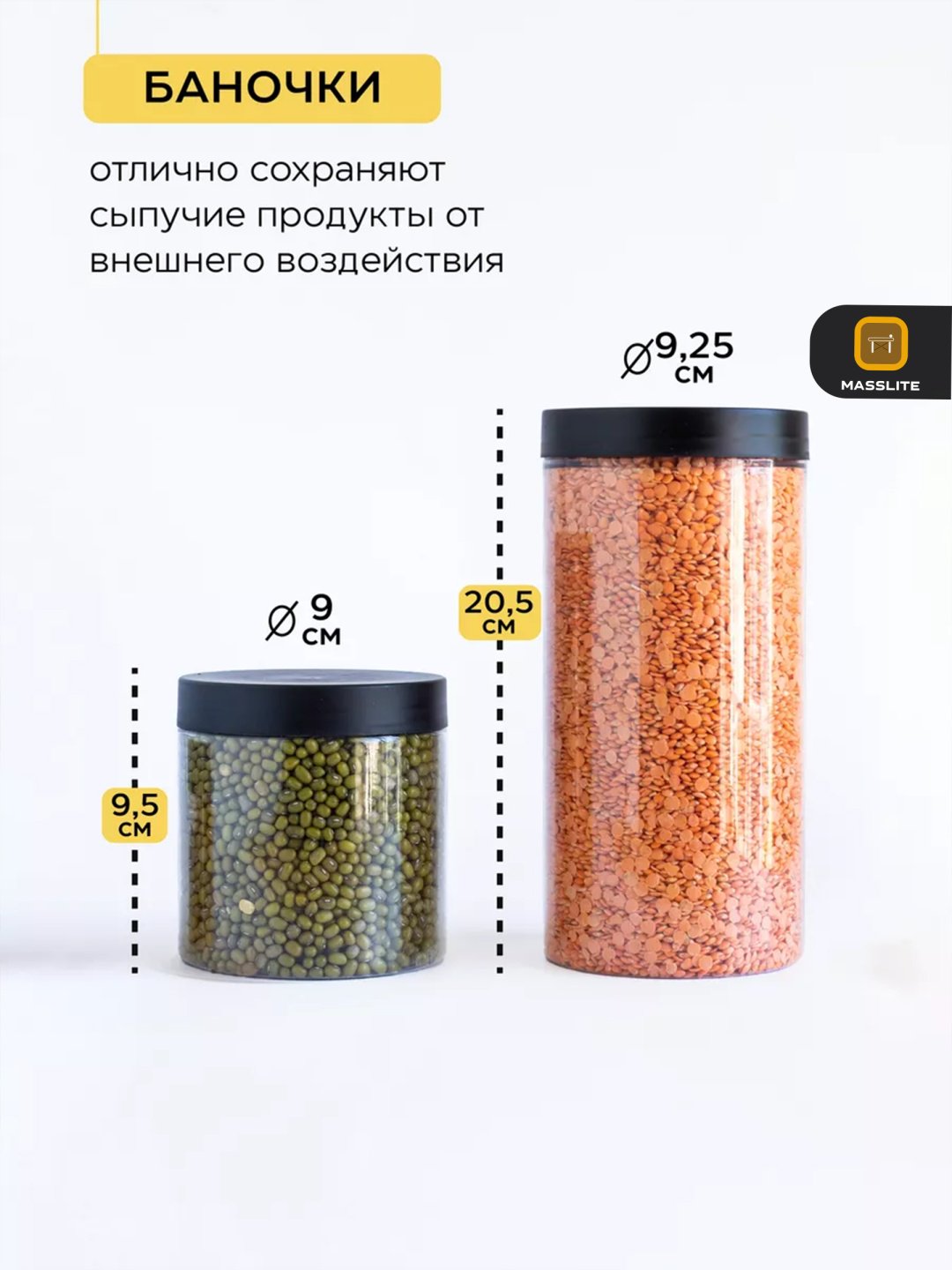 MassLite набор контейнеров DD-000281, пластик купить,NaN