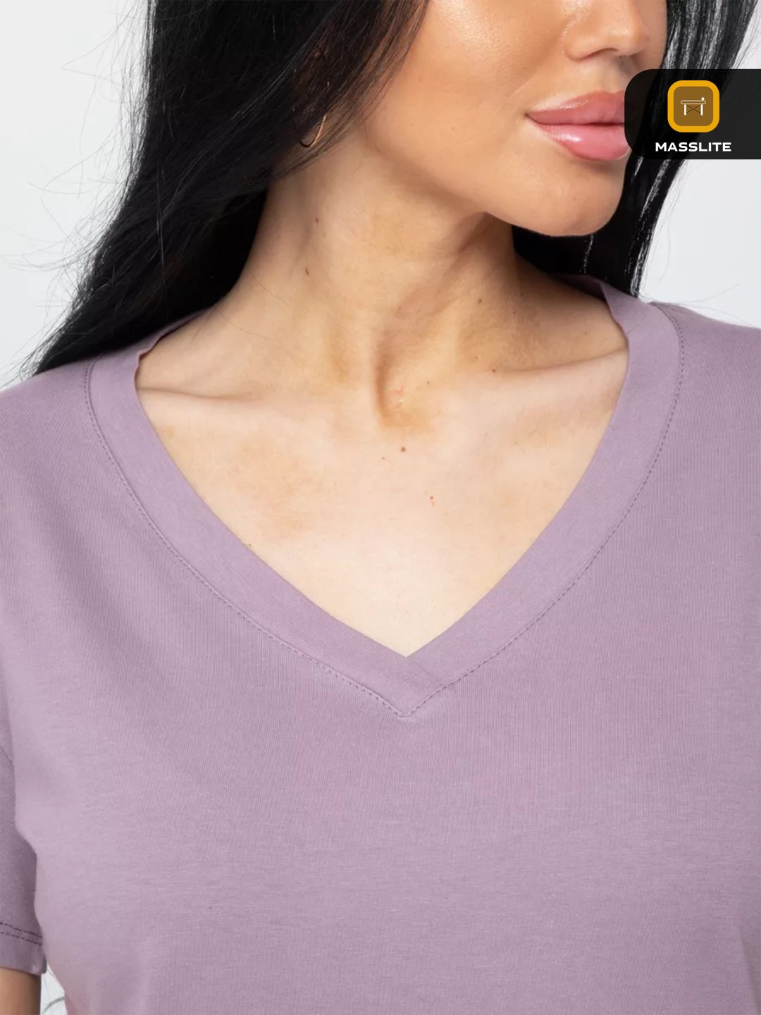 Футболка MassLite однотонный розовый, лиловый, бледно-розовый купить,NaN