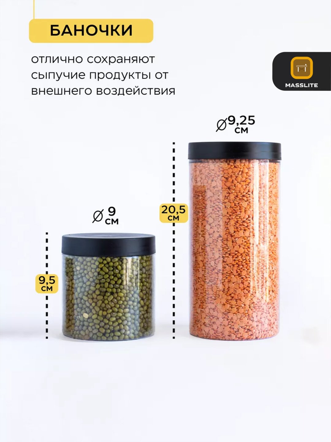 MassLite набор контейнеров DD-000079, пластик купить,NaN