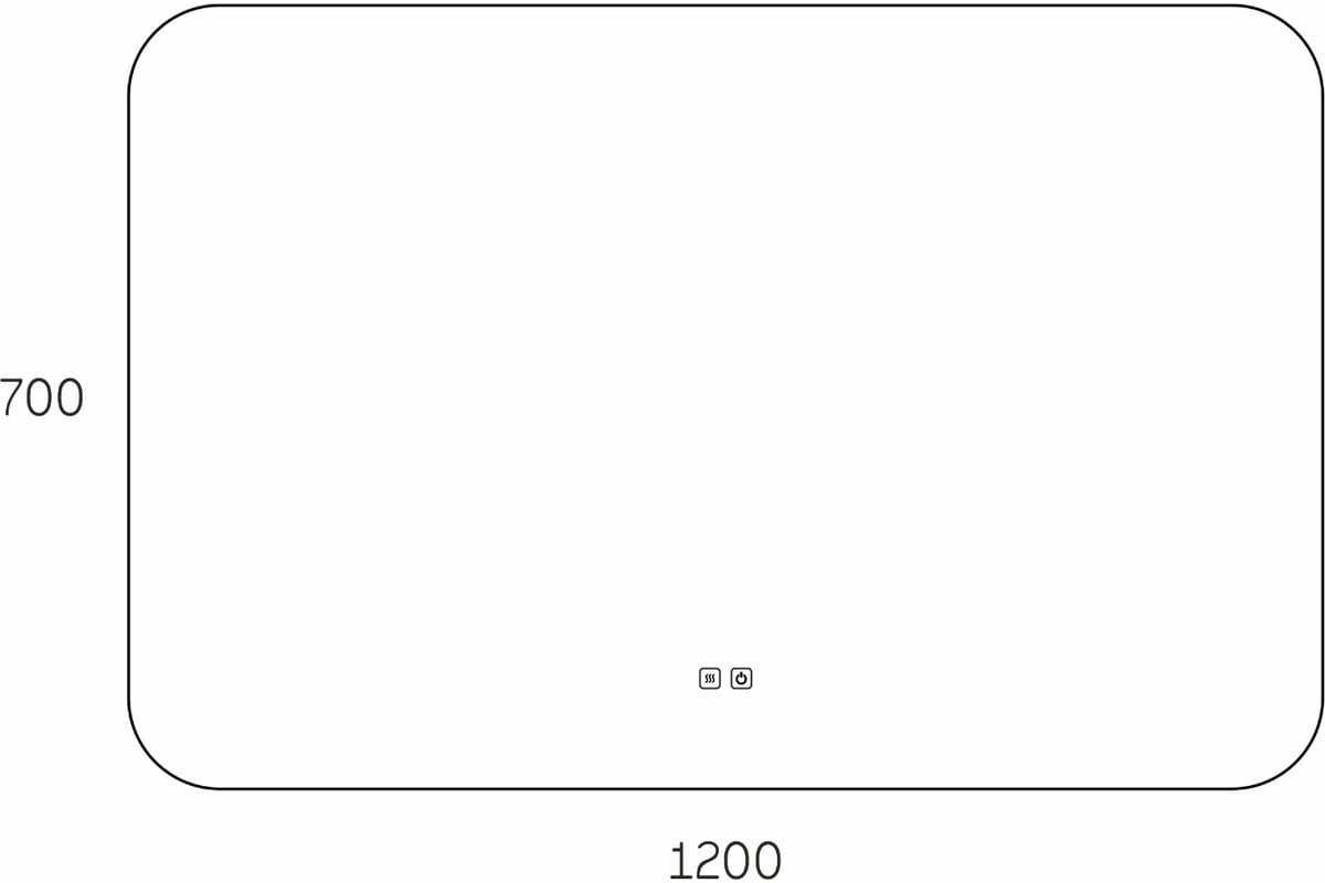 Зеркало настенное Taliente 120x70 см купить,NaN