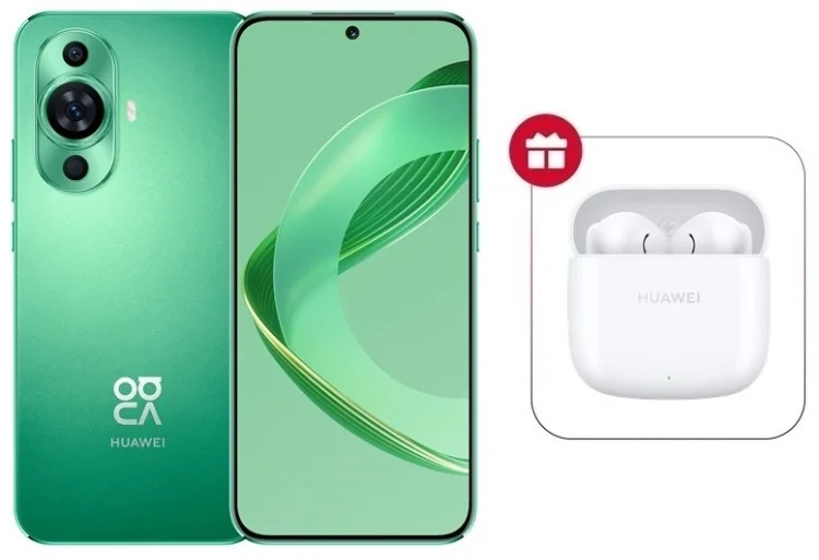 Смартфон Huawei Nova 11 8/256Gb Green + Наушники Huawei FreeBuds SE 2 White