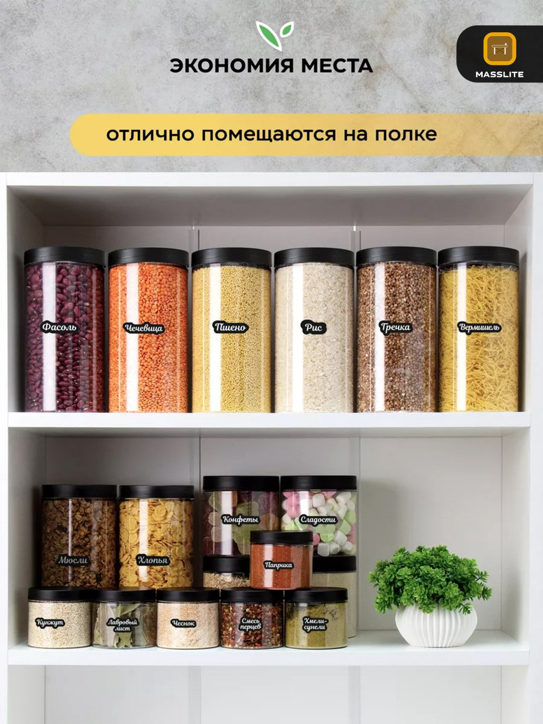 MassLite набор контейнеров DD-000070, пластик купить,NaN